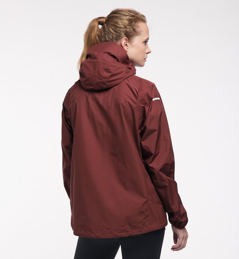 Haglöfs Womens L.I.M Waterproof Jacket Red New Zealand 26930DLSB